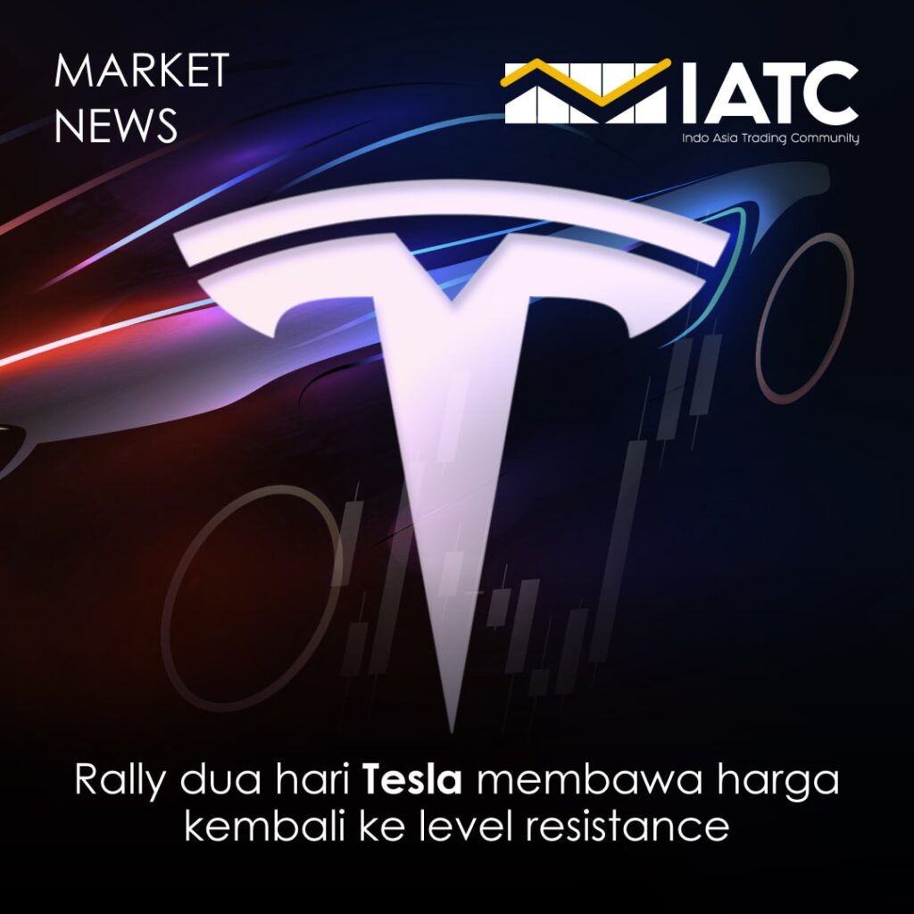 berita hari ini Rally Dua Hari Tesla Membawa Harga Kembali ke Level Resistance